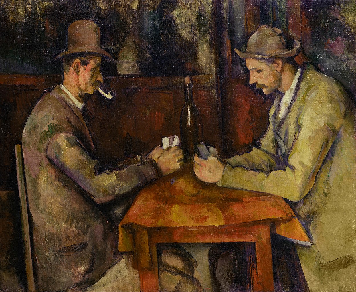 Card Players. Cézanne, Musée d'Orsay, from Wikimedia