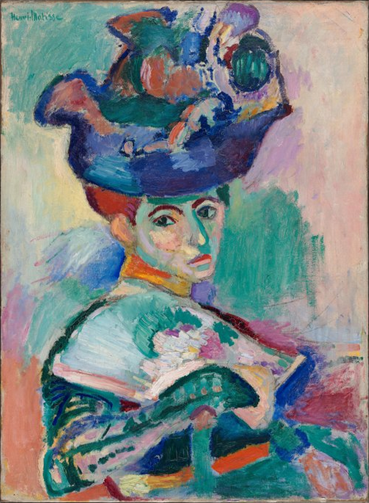 Matisse-Woman-with-a-Hat, from Wikipedia