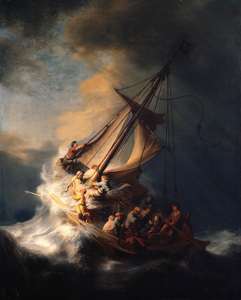 Rembrandt Christ in the Storm on the Lake of Galilee, from Wikipedia