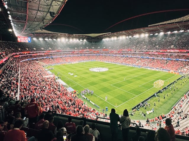Photo by Heitor Vitari: https://www.pexels.com/photo/vibrant-football-match-at-estadio-da-luz-lisbon-28866439/