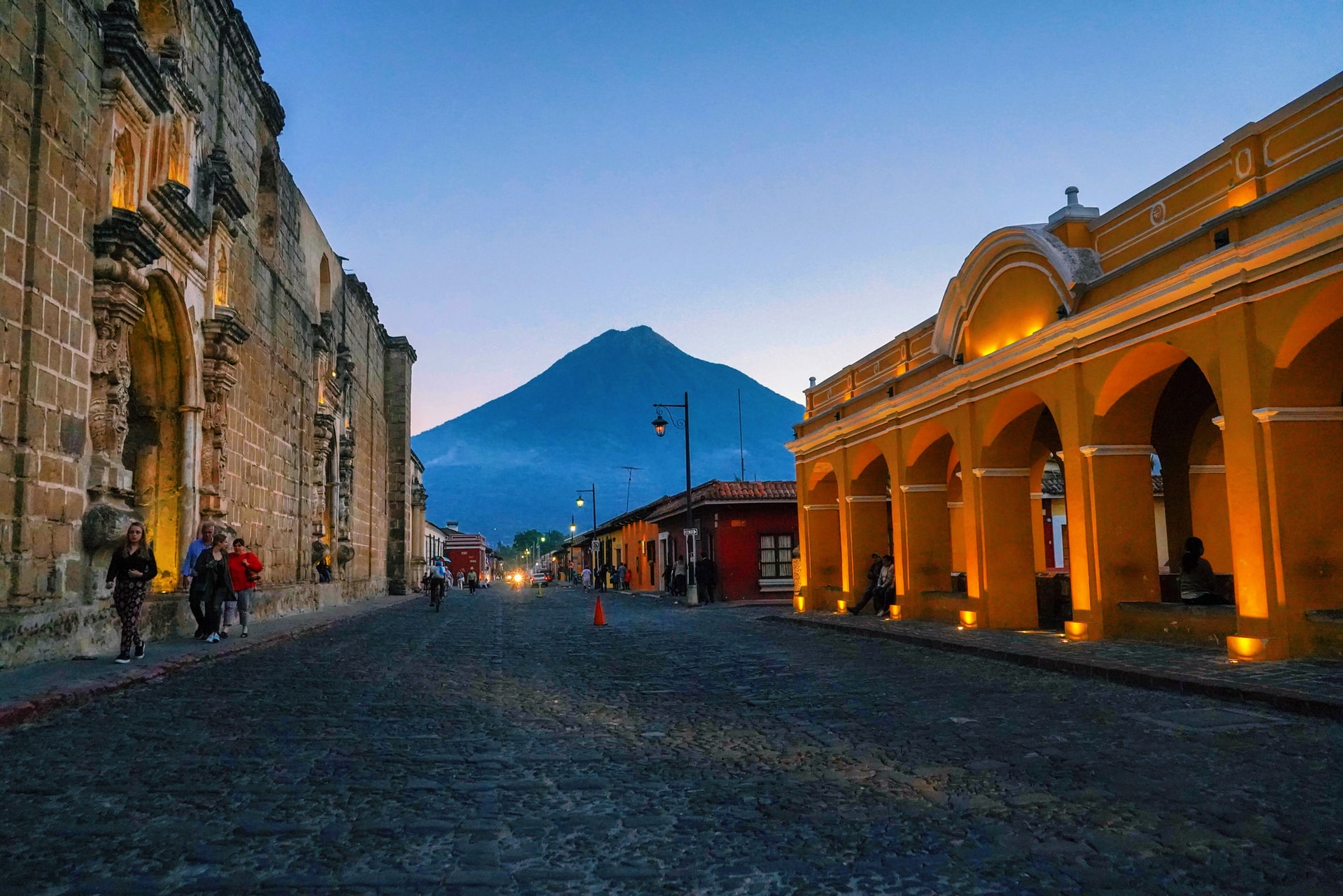 Guatemala Lake Atitlán and volcanoes