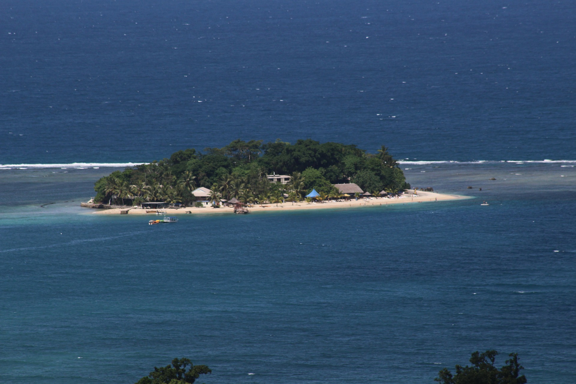 Vanuatu volcano and beach